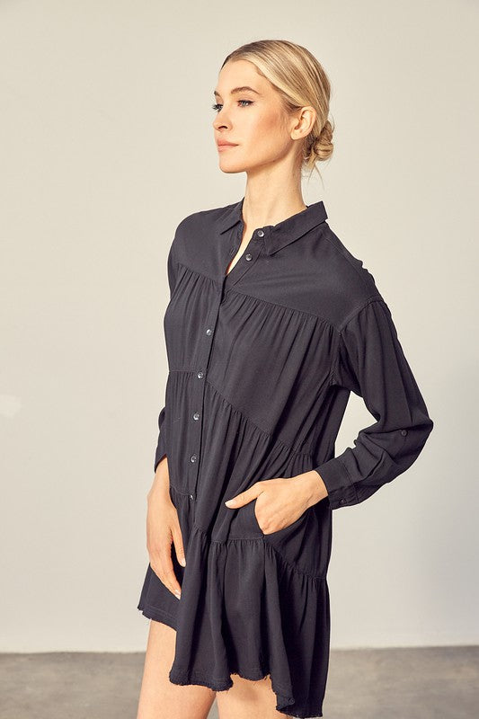 Comfy But Fashionable Mini Shirtdress