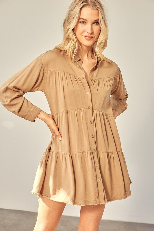 Comfy But Fashionable Mini Shirtdress