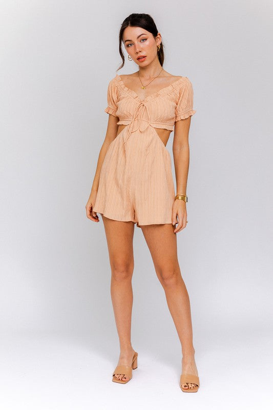 Sunday Brunch Cutout Romper