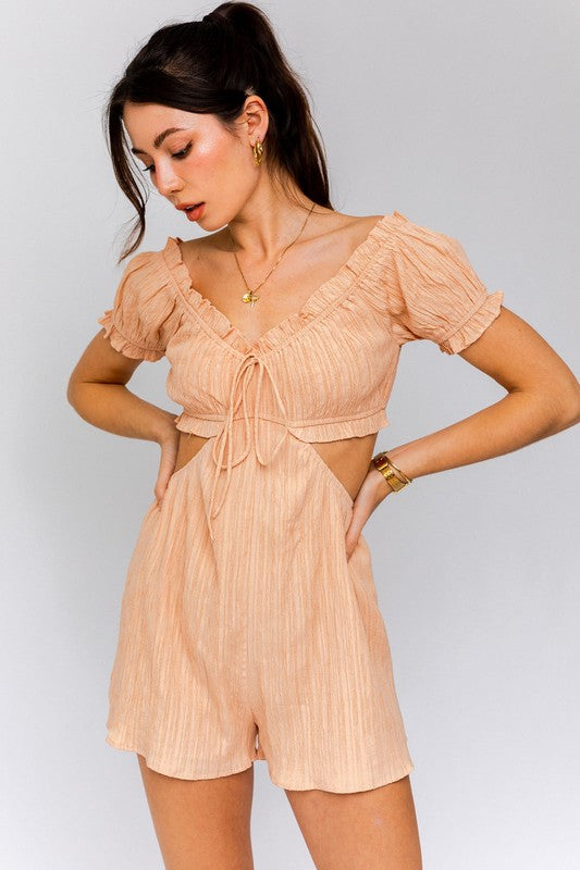 Sunday Brunch Cutout Romper