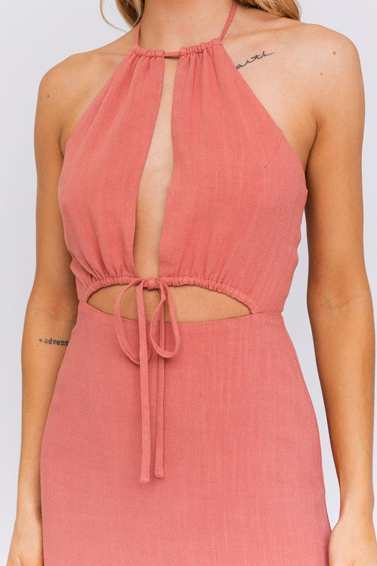 Make A Statement Halter Neck Dress