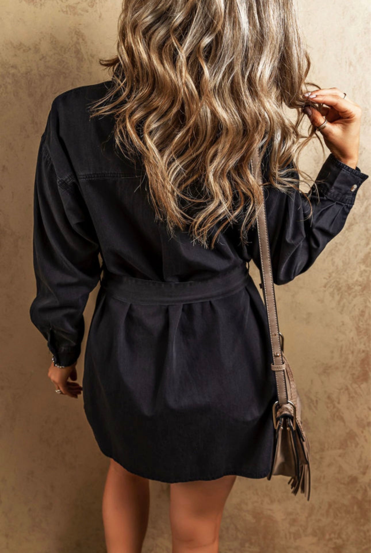 Denim Button Down Shirt Dress