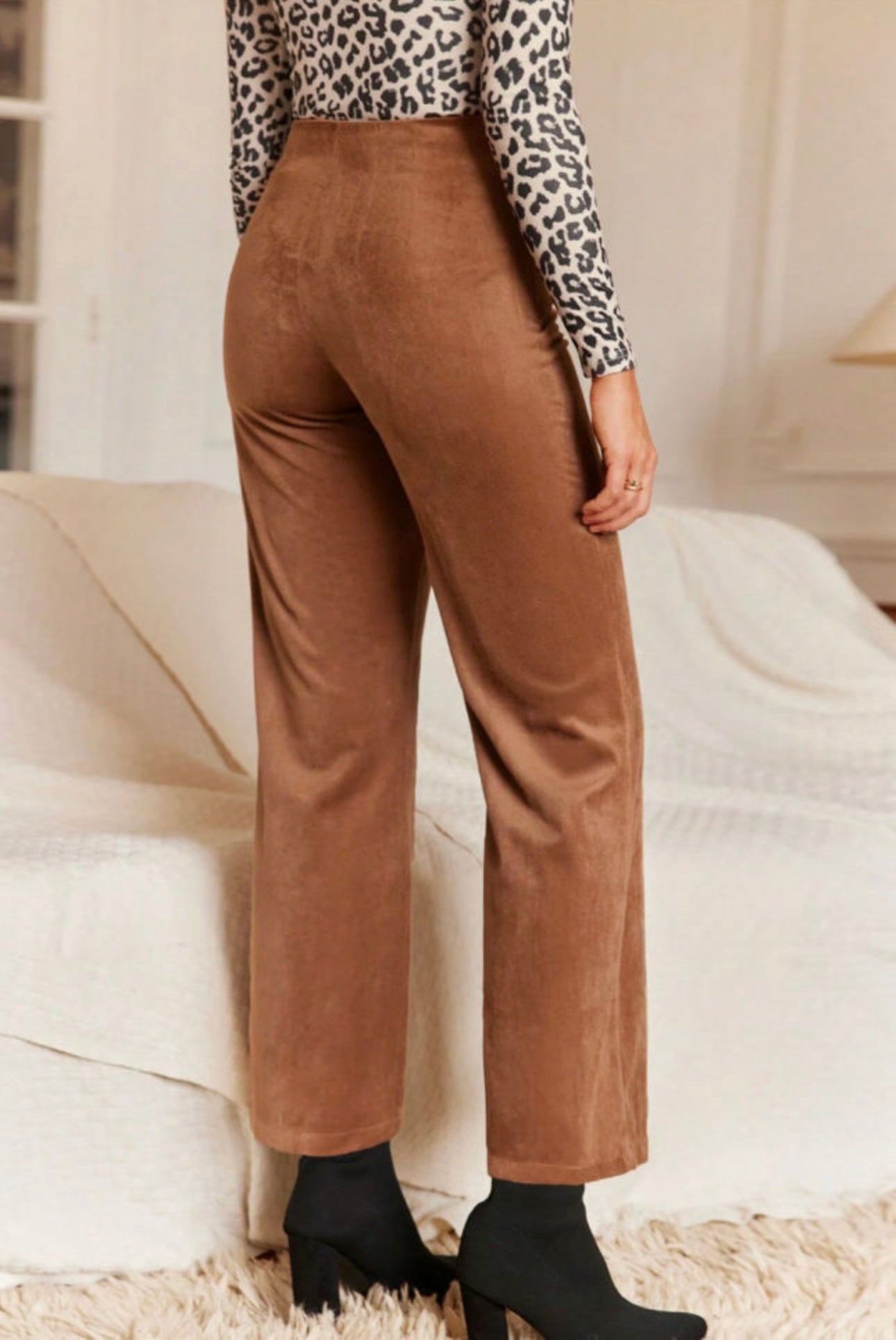 High Waist Corduroy Pants